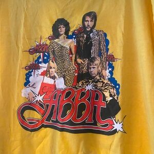 ABBA Graphic Yellow Tee - Short Sleeve